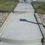 commercial concrete walkway